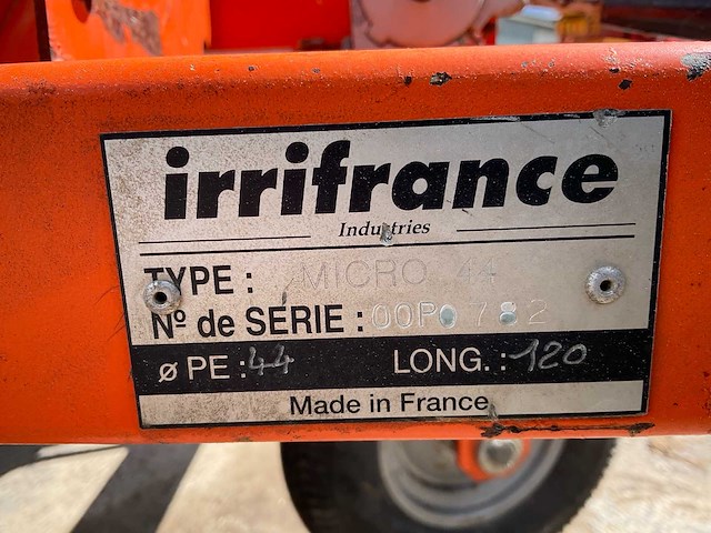 Irrifrance micro 44 beregeningshaspel + pomp - afbeelding 5 van  13