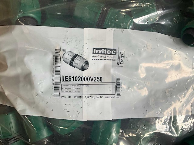 Irritec 25mm pp koppeling (1500x) - afbeelding 2 van  4