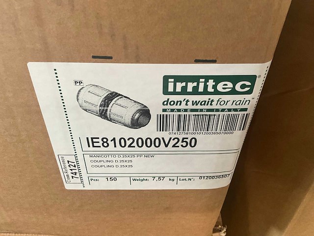 Irritec 25mm pp koppeling (1500x) - afbeelding 3 van  4