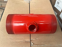Irritec coated pipe red 3” x 3” 2 × 3/4” female thread meststofinjectie-/fertigatie-unit behuizing (48x) - afbeelding 4 van  6