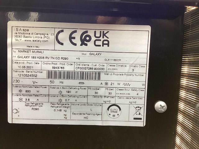 Isa galaxy koelvitrine - afbeelding 2 van  10