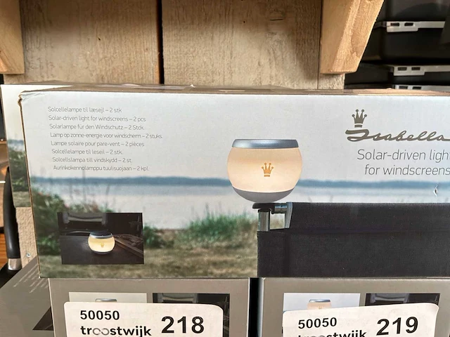 Isabella windscherm solarlamp (2x) - afbeelding 3 van  4