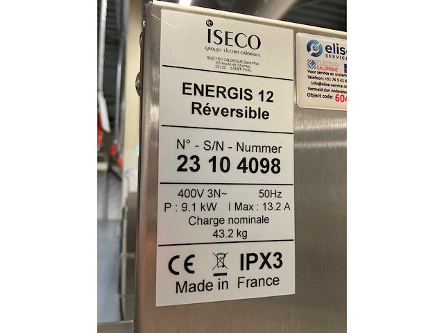 Iseco energis 12 réverible regenereerkast met tafel (3x) - afbeelding 7 van  11