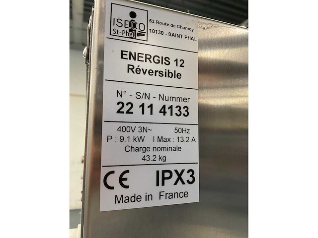 Iseco energis 12 réverible regenereerkast met tafel (3x) - afbeelding 7 van  13