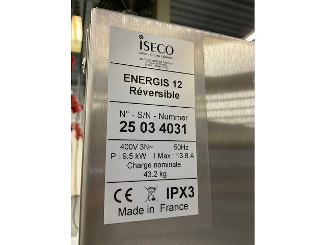 Iseco energis 12 réverible regenereerkast met tafel (4x) - afbeelding 8 van  14