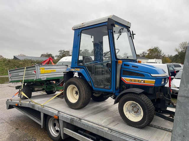 Iseki 315 minitractor met diverse aanbouwdelen en aanhanger - afbeelding 21 van  26