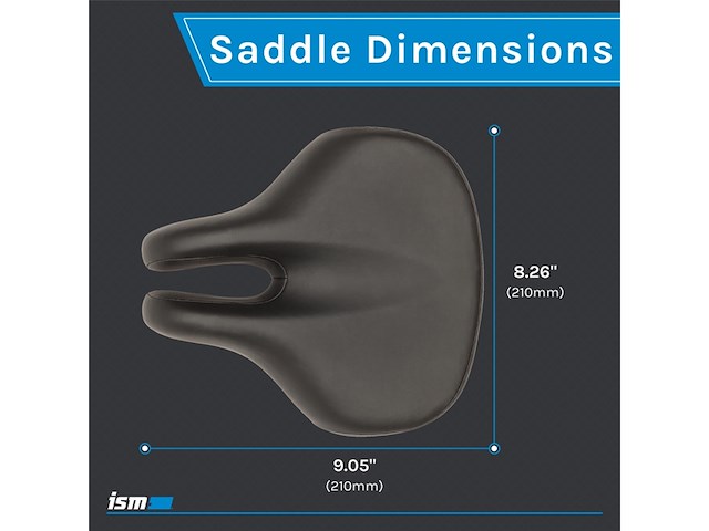 Ism metro zadel fietszadel voor stadsfietsen en hybrides - afbeelding 2 van  6