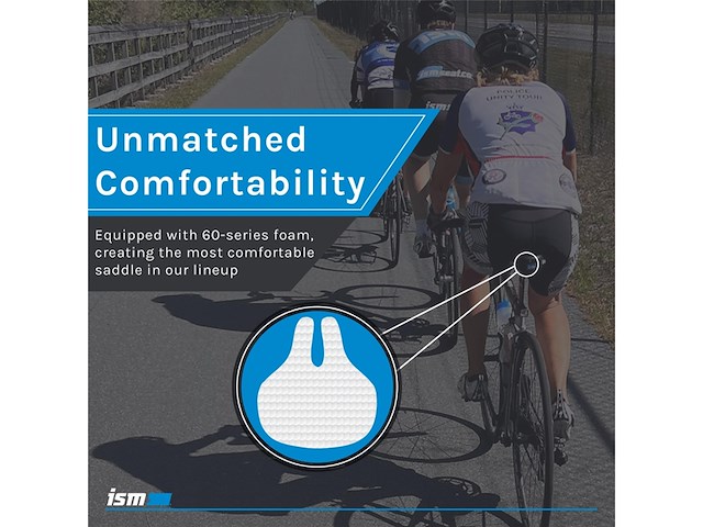 Ism metro zadel fietszadel voor stadsfietsen en hybrides - afbeelding 3 van  6