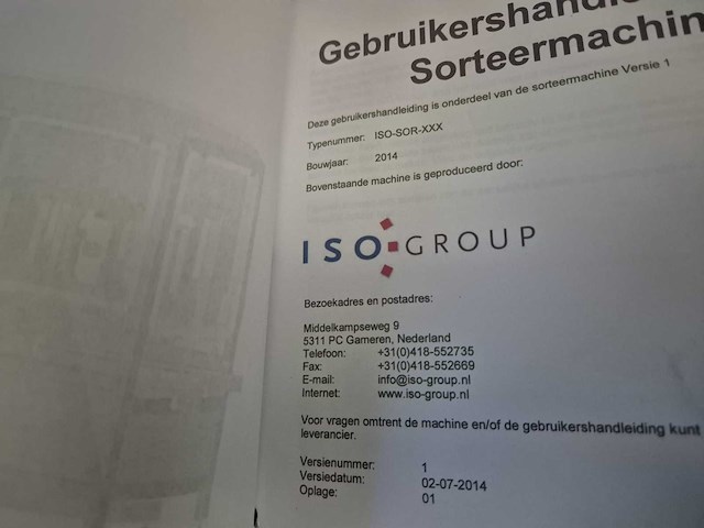 Iso group - 2014 - grade 7000 - volautomatische sorteermachine / grading machine - afbeelding 37 van  48
