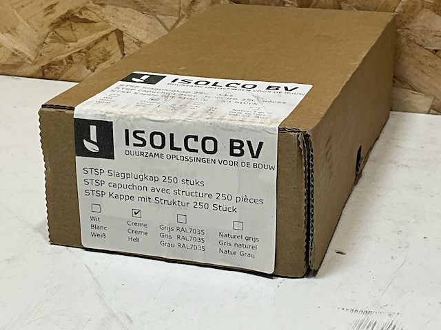 Isolco slagplugkap creme 250x (5x) - afbeelding 1 van  4