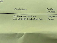 Italgraniti - metal iron - 80 x 80 cm vloertegel 51,2m2 - afbeelding 8 van  8