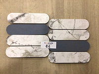 Italgraniti moods ovale invis grey/cielo glans mozaïektegel 19,5x37 cm 12,34 m² - afbeelding 1 van  4