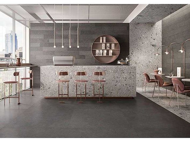 Italgraniti silver grain dark vloertegel 80x80 cm 51,2 m² - afbeelding 4 van  6