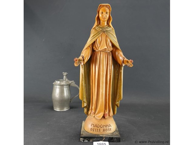 Italiaans madonna delle rose beeld jaren 40 of 50 - afbeelding 1 van  5