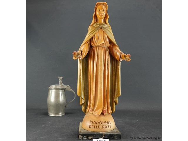 Italiaans madonna delle rose beeld jaren 40 of 50 - afbeelding 2 van  5