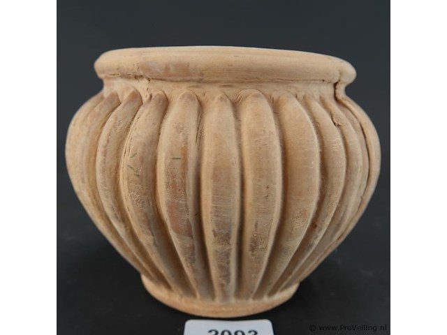 Italiaans terracotta cache-pot decorato - afbeelding 2 van  5