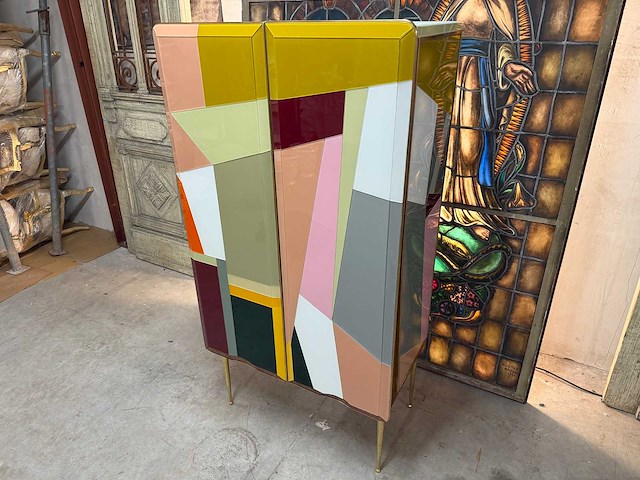 Italiaanse murano stijl kast - afbeelding 2 van  2