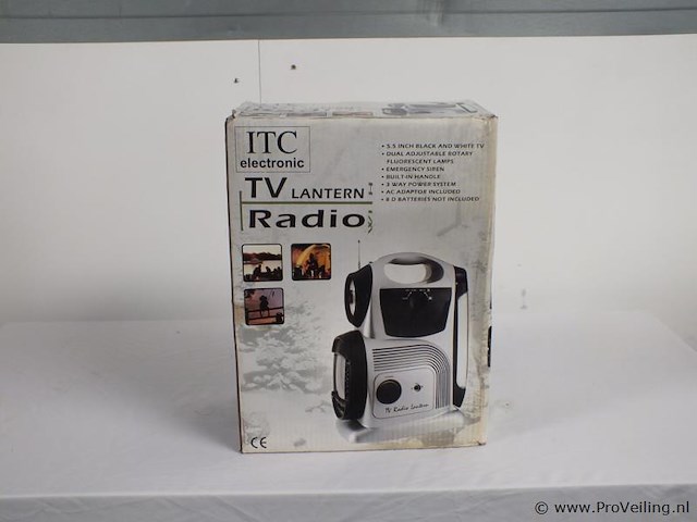 Itc electronic tv-lantaarnradio - afbeelding 1 van  2