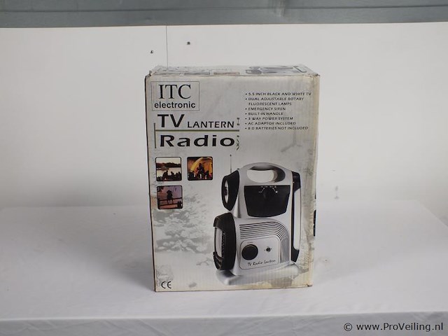 Itc electronic tv-lantaarnradio - afbeelding 1 van  2