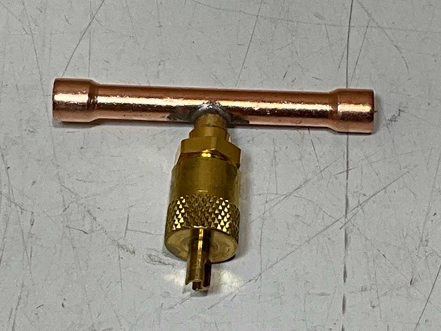 Ite mv8414 t-koppeling soldeer 1/4" + schraderventiel 1/4" (50x) - afbeelding 2 van  5
