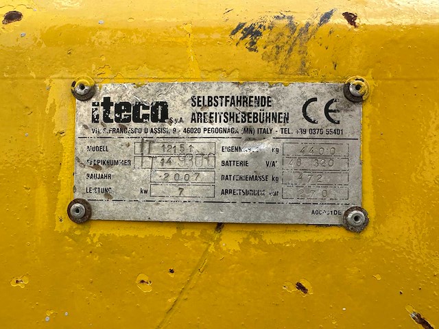 Iteco - 2007 - it12151 - schaarlift - afbeelding 14 van  16