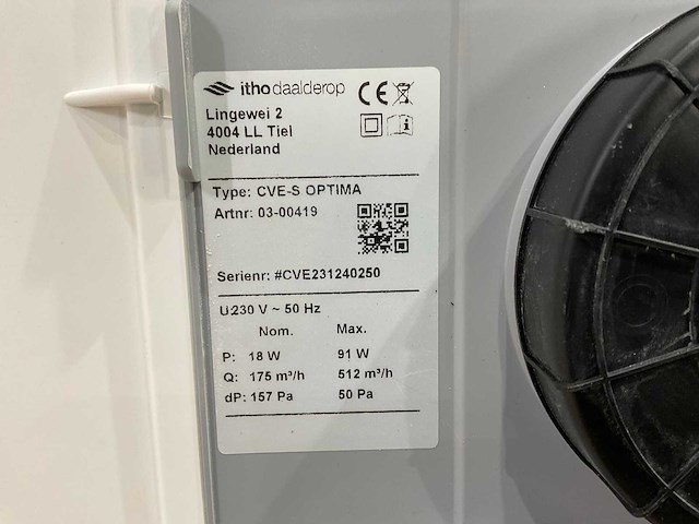 Itho daalderop - optima - ventilatie systeem - afbeelding 5 van  6