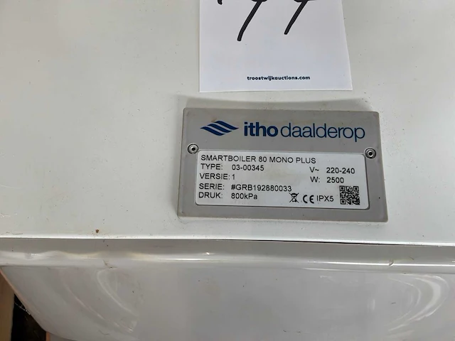 Itho daalderop 03-00345 smartboiler 80l mono plus - afbeelding 4 van  4