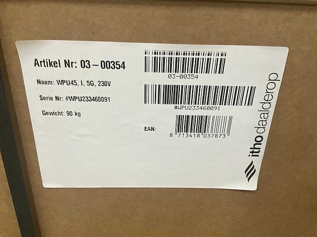 Itho daalderop 03-00354oud w/w warmtepomp 5g 4,5kw ind. bron - afbeelding 3 van  3