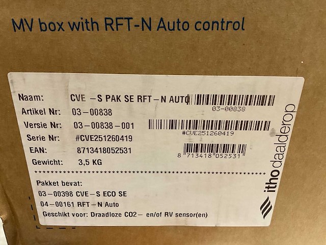 Itho daalderop cve ecove centrale ventilatiebox - afbeelding 2 van  2