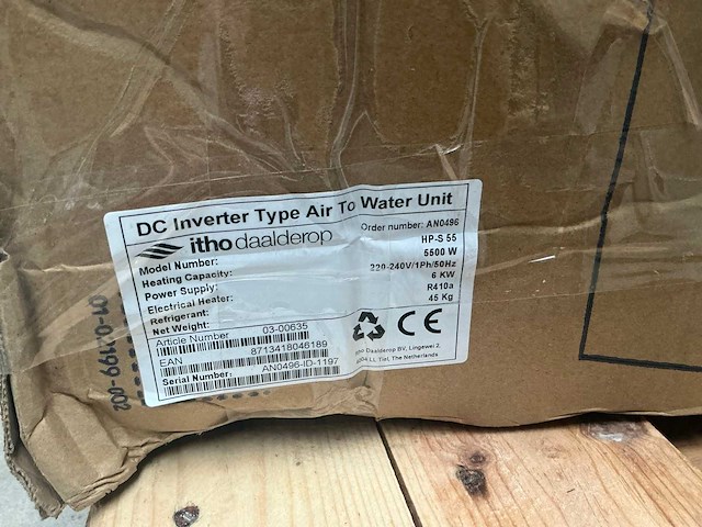 Itho daalderop hp-s 55 warmtepomp - afbeelding 2 van  7