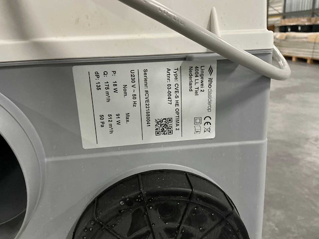 Itho daalderop optima centrale ventilatie-eenheid (5x) - afbeelding 3 van  6