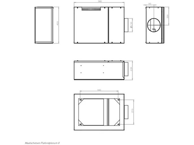 Itho daalderop universeel plenum demandflow / qualityflow - 8 aansluitingen - afbeelding 2 van  6