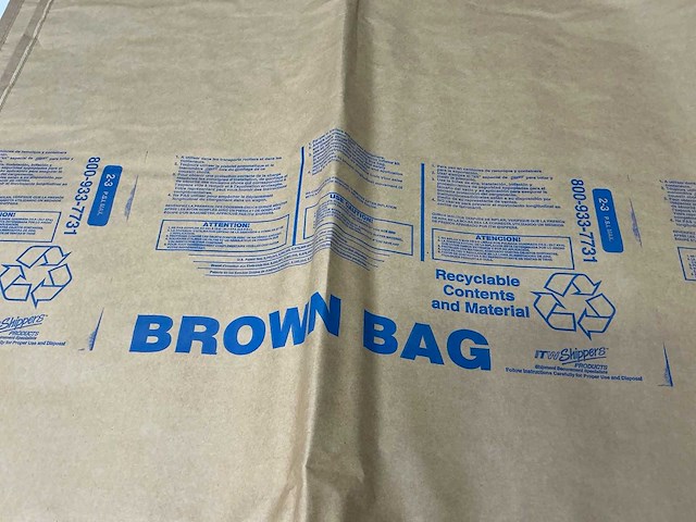 Itw - shippers brown bag stuwpak ladingzekering (10x) - afbeelding 4 van  6