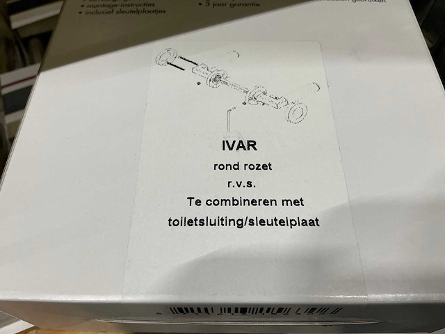 Ivar rond rozet deurbeslag (161x) - afbeelding 4 van  4