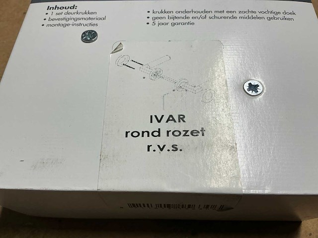 Ivar rond rozet deurbeslag (24x) - afbeelding 3 van  3
