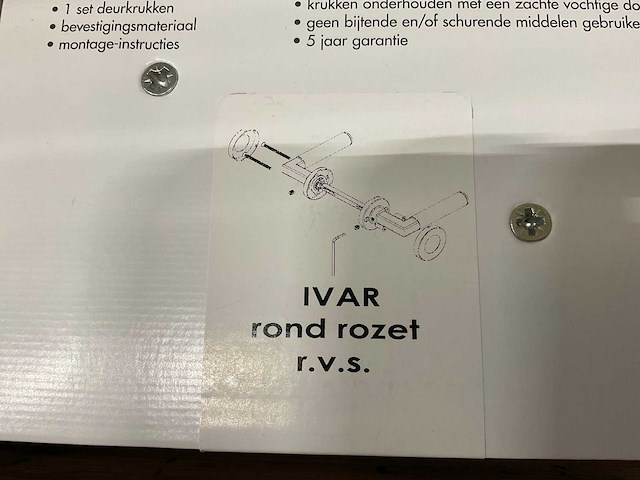 Ivar rond rozet deurkruksets (218x) - afbeelding 4 van  4