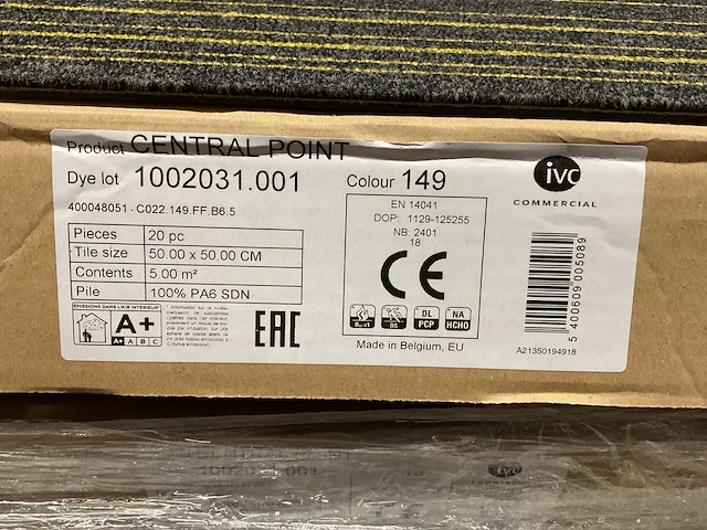 Ivc commercial central point 50x50 doos á 5m2 tapijttegels (6x) - afbeelding 3 van  3