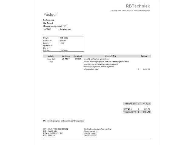 Iveco - daily - tijhof - oprijwagen - smart tacho - 40c17 d 410 - vf-740-t - afbeelding 16 van  23