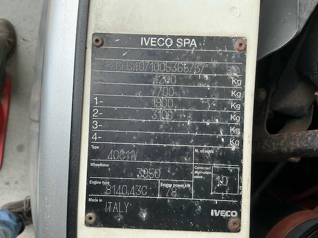 Iveco daily 40c11v 395 h2 l4 bedrijfswagen/camper - afbeelding 29 van  34