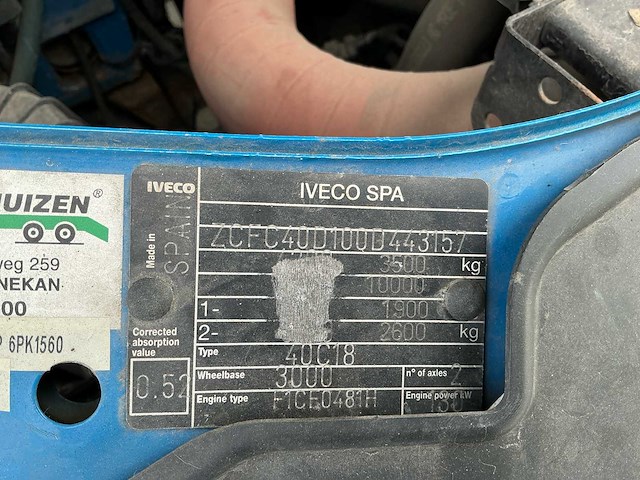Iveco daily 40c18300 + veldhuizen oplegger - afbeelding 32 van  39