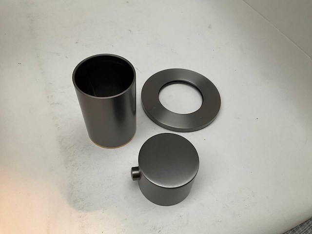 Ivy bond inbouwmengkraan 3 functies geborsteld metal black opbouwdeel - afbeelding 2 van  6