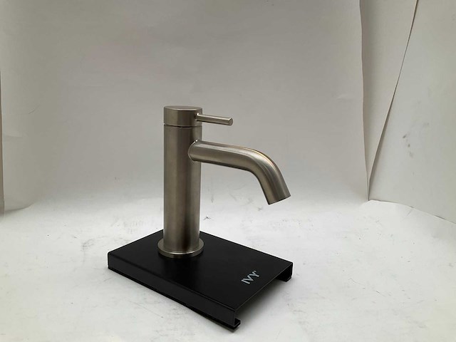 Ivy bond wastafelmengkraan laag model geborsteld nikkel - afbeelding 5 van  5