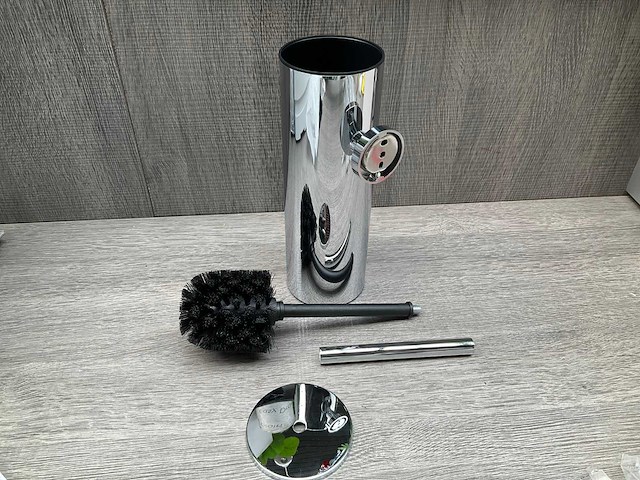 Ivy toiletborstelgarnituur wand model chroom 6500651 - afbeelding 6 van  8
