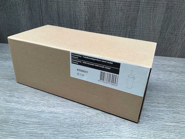 Ivy toiletborstelgarnituur wand model chroom 6500651 - afbeelding 1 van  8