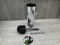 Ivy toiletborstelgarnituur wand model chroom 6500651 - afbeelding 2 van  8