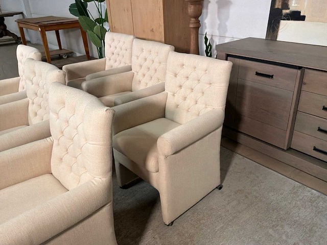 Ivy verrijdbare eetkamerstoel (6x) - afbeelding 5 van  9