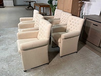 Ivy verrijdbare eetkamerstoel (6x) - afbeelding 6 van  9