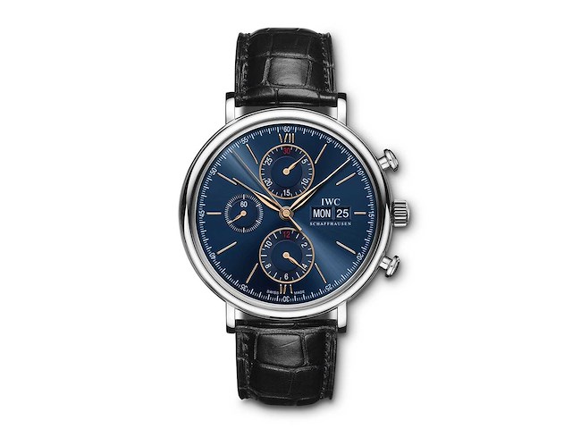 Iwc portofino chronograph | iw391036 | blue dial | unworn | 2026 - afbeelding 1 van  1