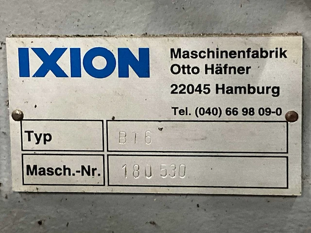 Ixion bt6 tafelboormachine - afbeelding 8 van  8