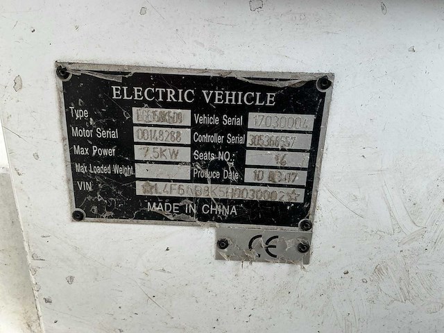 Iyyo - 2017 - 14 zitplaatsen - elektrisch bedrijfswagen - afbeelding 9 van  17